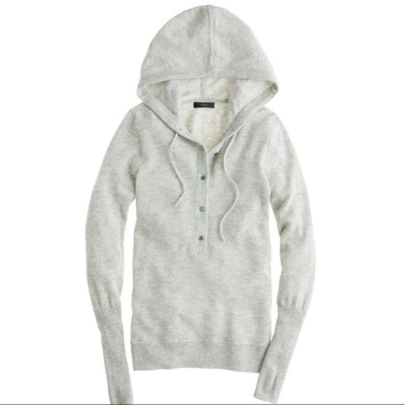 J. Crew 100% Cashmere Hoodie XS - Picture 1 of 8